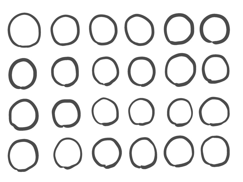 ひたすら丸を描く